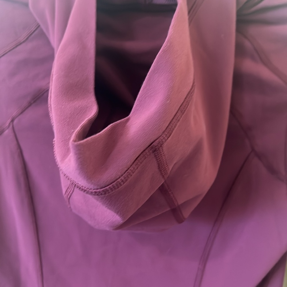 Women's Lululemon Studio Jacket Burgundy Hoodie - Picture 8 of 10